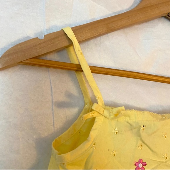 YOUNG HEARTS Girls Yellow Tank top Size 6 - Picture 3 of 7